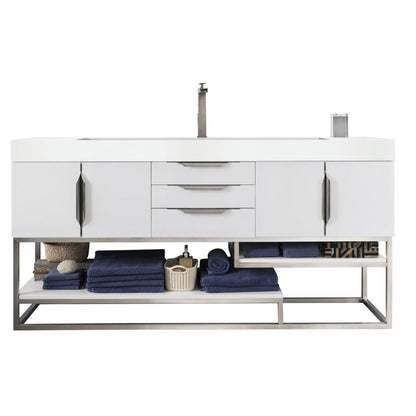 James Martin Vanities Columbia 72" Single Vanity - 388-V72S-AGR-MB-DGG