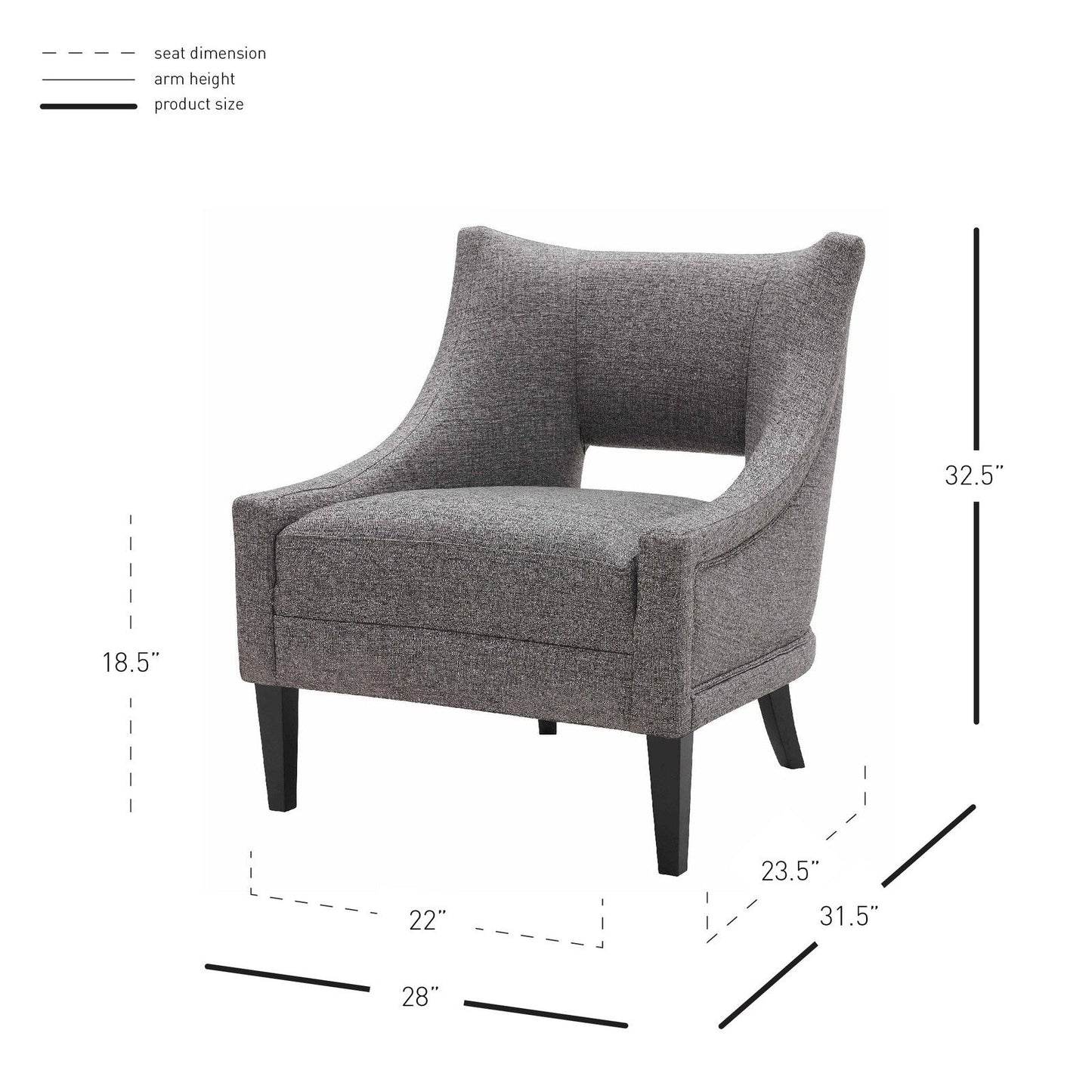 New Pacific Direct Eugene Fabric Accent Chair -  9900054-331