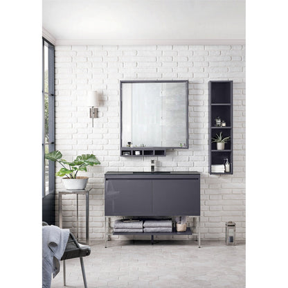 James Martin Vanities Milan 47.3" Single Vanity Cabinet - 801V47.3GWRGDCHB