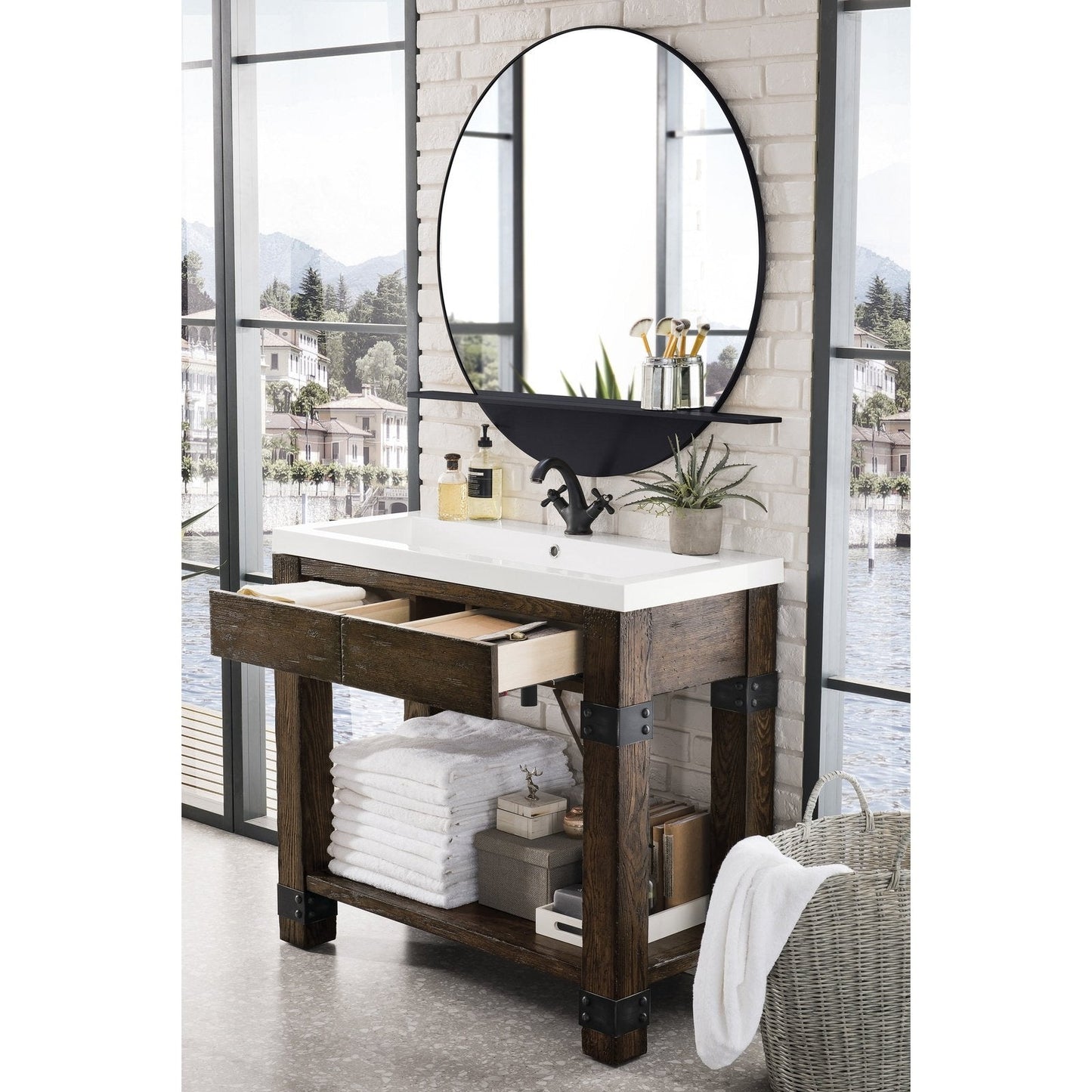 James Martin Vanities Brooklyn 39.5" Wooden Sink Console - C205V39.5RSAWG