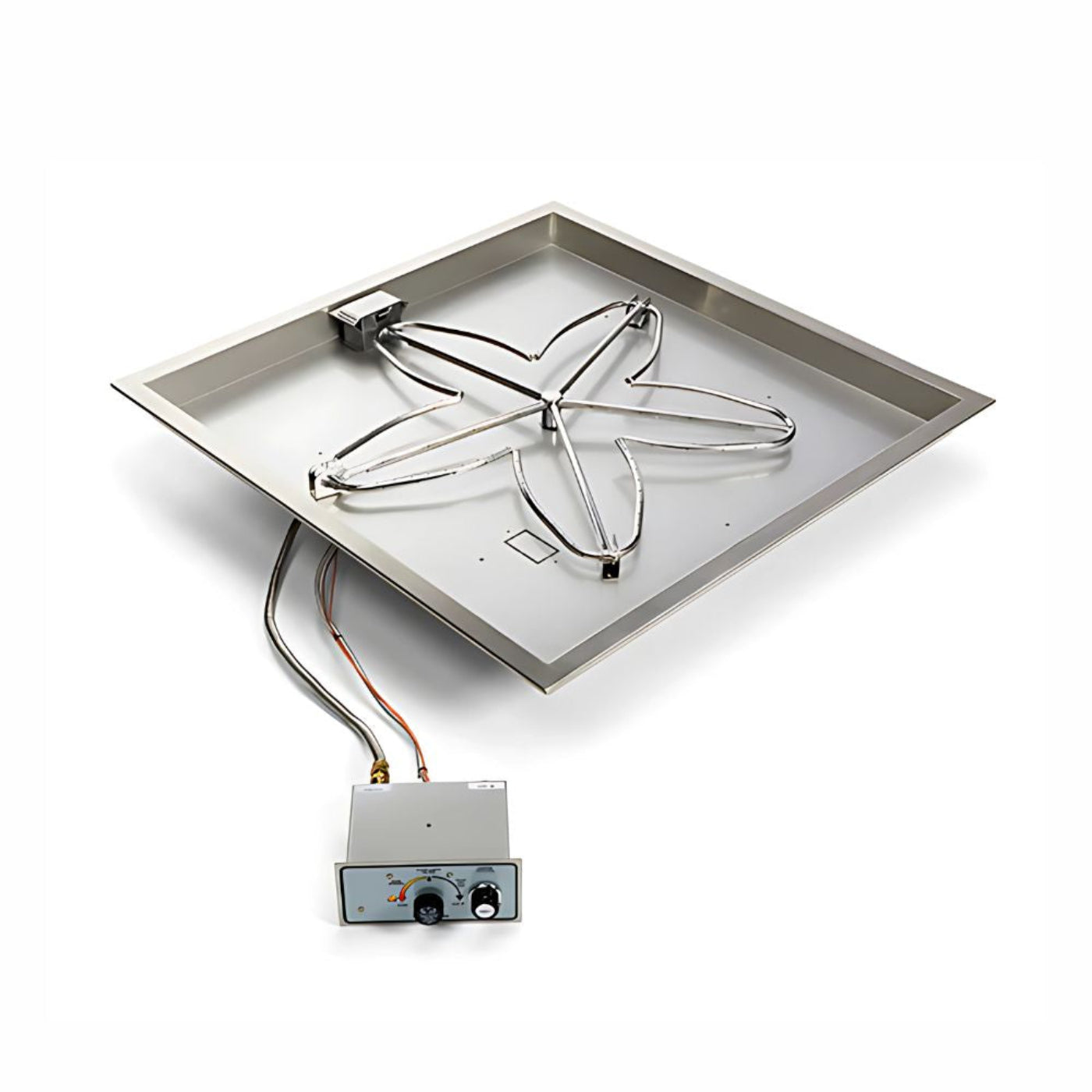 30″ Square Drop In Manual Spark Ignition Kit - FPPK30-SQBL-FLEX-NG