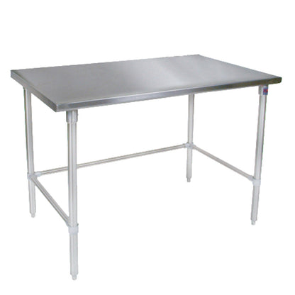 John Boos ST6-2460SBK Open Base 60"W x 24"D Stainless Steel Work Table - JBST62460SBK