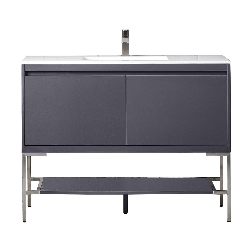 James Martin Vanities Milan 47.3" Single Vanity Cabinet - 801V47.3GWRGDCHB