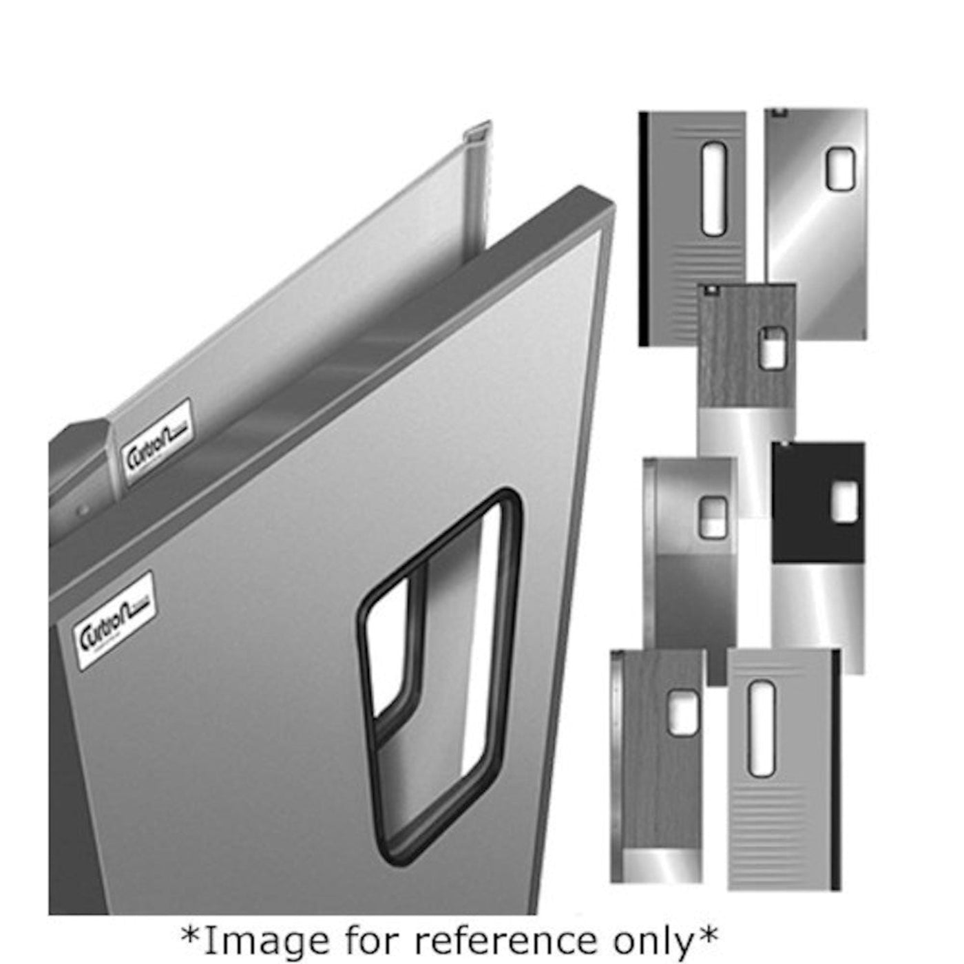Curtron SPD-50-VCAM-DBL-4896 48" x 96" Service-Pro Series 50 Double Swing Door - CUSPD50VCAMDBL4896