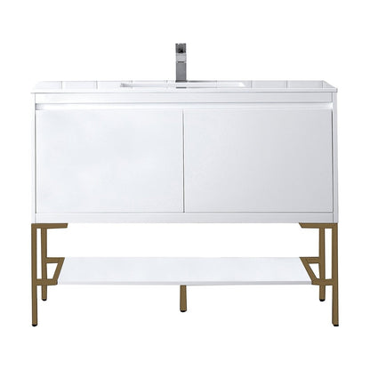 James Martin Vanities Milan 47.3" Single Vanity Cabinet - 801V47.3GWRGDCHB