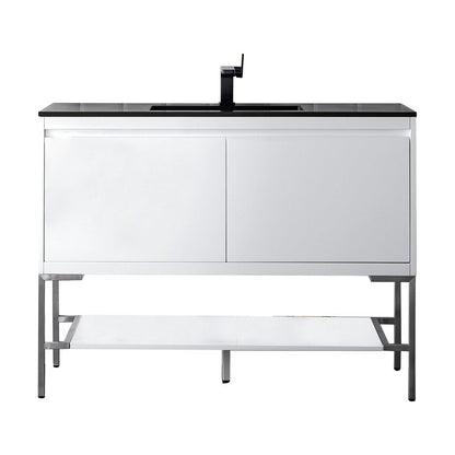James Martin Vanities Milan 47.3" Single Vanity Cabinet - 801V47.3GWRGDCHB