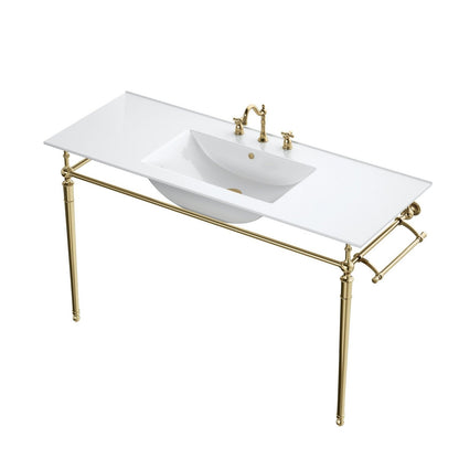 James Martin Vanities Westley 47.2" Single Sink and Console - 319V47.2BRSCRM