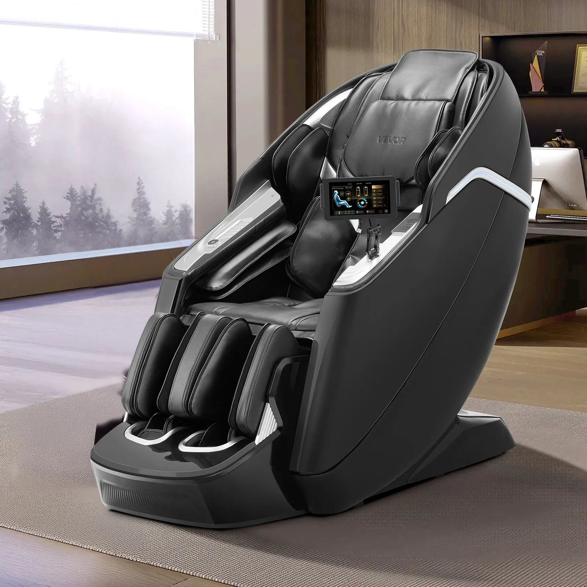 VEVOR 4D+3D Dual-Core Full Body Massage Chair with AI Voice Control