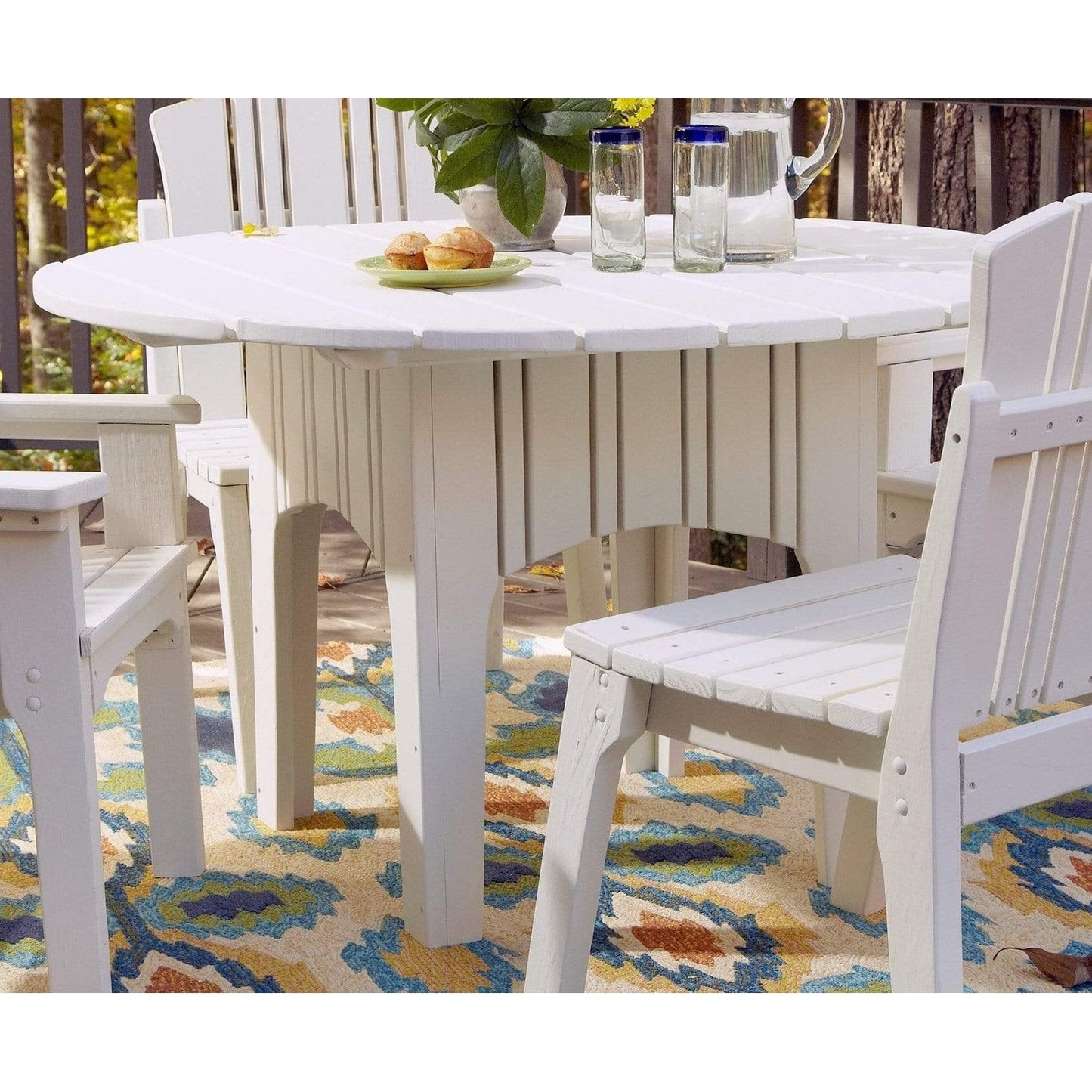 Uwharrie Chair Carolina Preserves Wood Round Dining Table  - C094