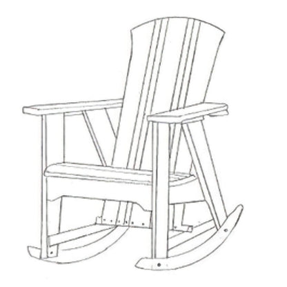 Uwharrie Chair’s Outdoor Carolina Preserves Rocking Chair  - C012