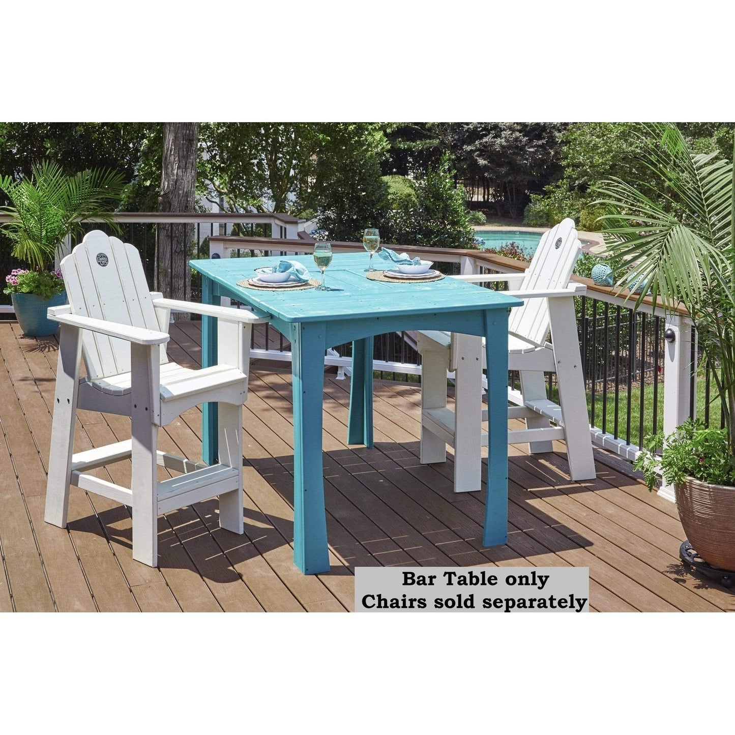 Uwharrie Chair’s Outdoor Companion Long Bar Table -  5091