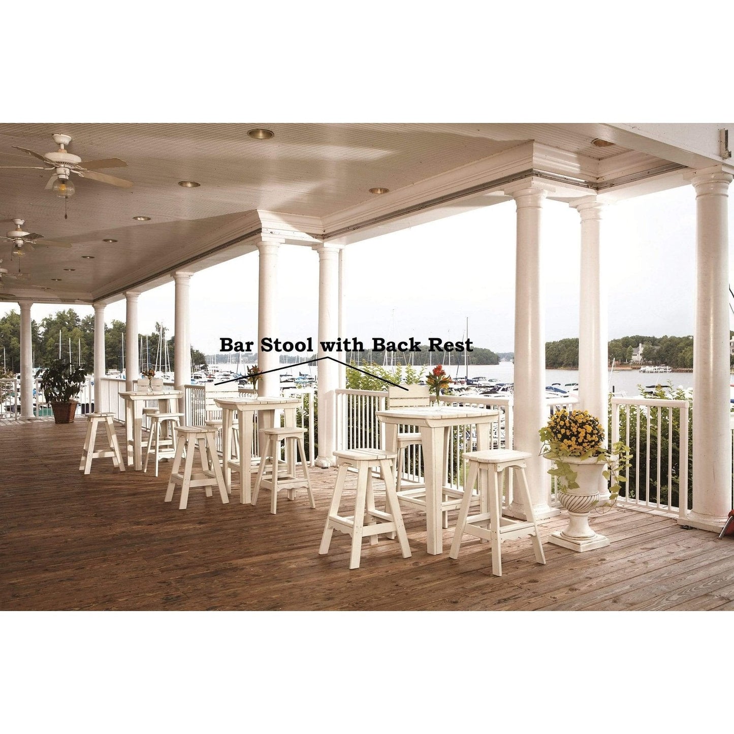 Uwharrie Chair Companion Series Wood Side Bar Stool -  5062