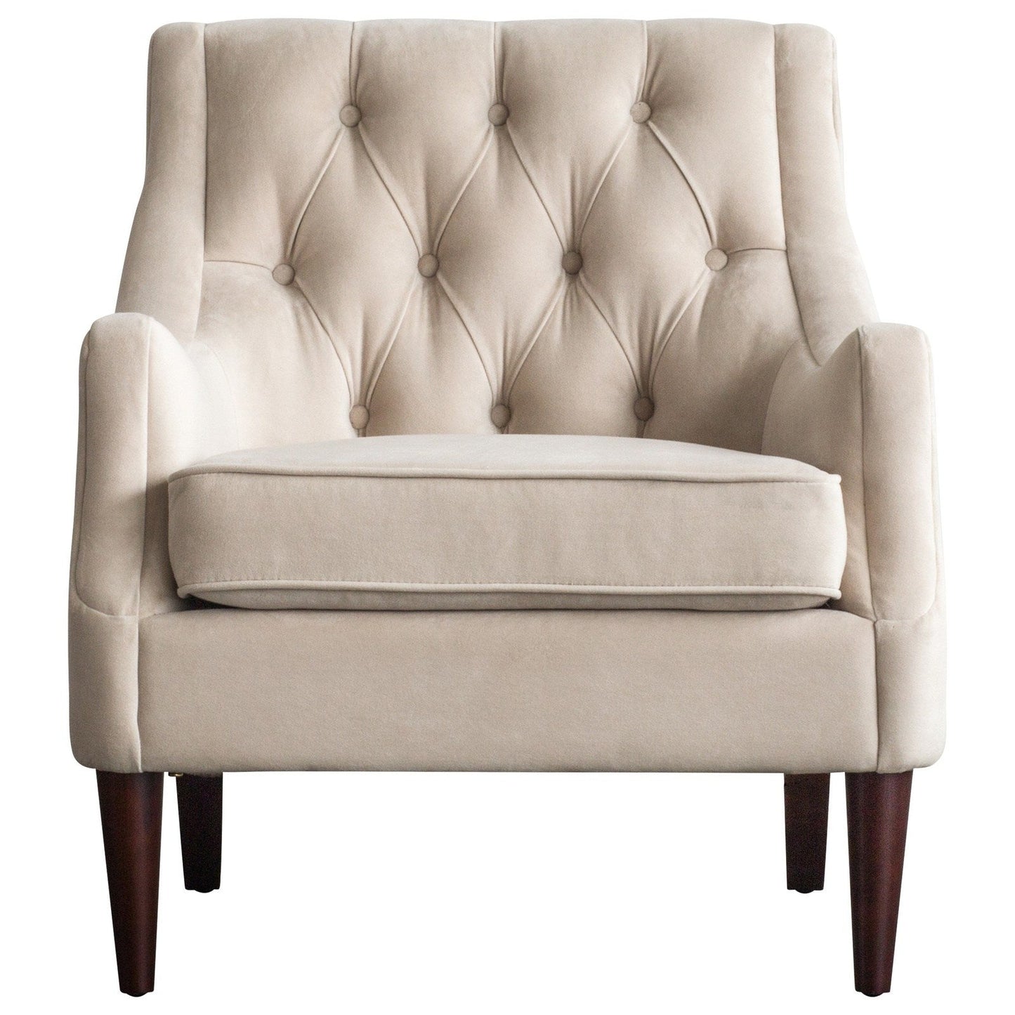 New Pacific Direct Marlene Velvet Fabric Tufted Accent Chair 1900121-346