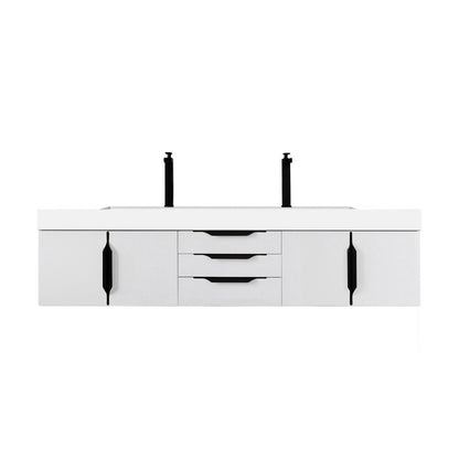 James Martin Vanities Mercer Island 72" Double Vanity - 389-V72D-AGR-G-DGG