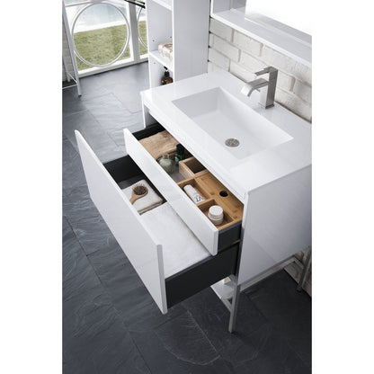 James Martin Vanities Milan 31.5" Single Vanity Cabinet - 801V31.5GWRGDCHB