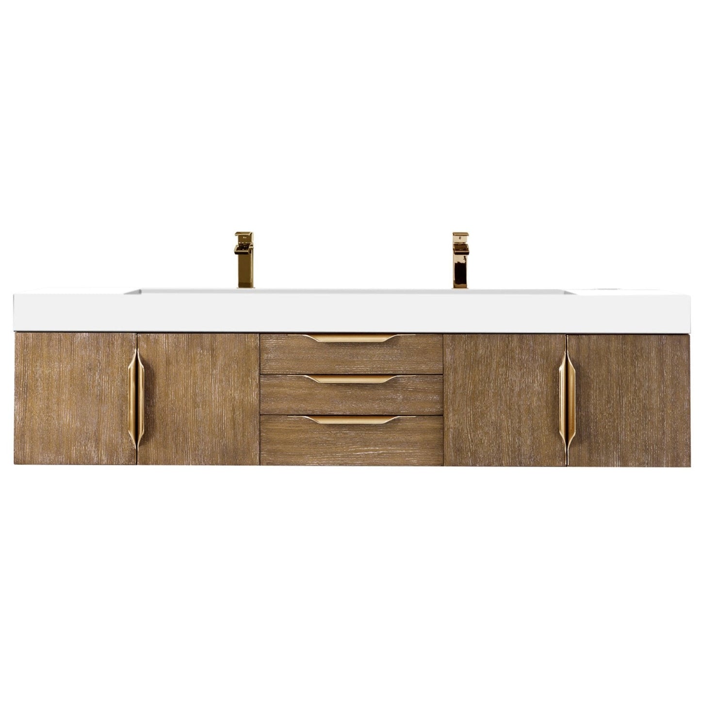 James Martin Vanities Mercer Island 72" Double Vanity - 389-V72D-AGR-G-DGG