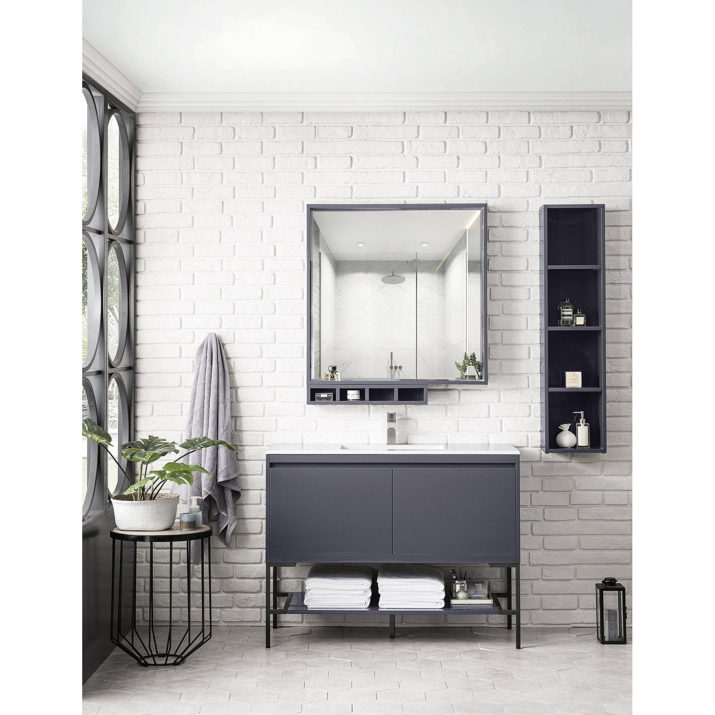 James Martin Vanities Milan 47.3" Single Vanity Cabinet - 801V47.3GWRGDCHB
