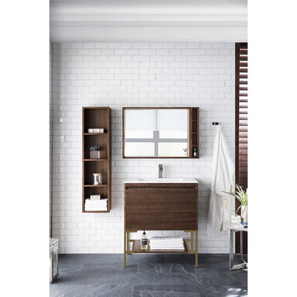 James Martin Vanities Milan 31.5" Single Vanity Cabinet - 801V31.5GWRGDCHB