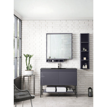 James Martin Vanities Milan 47.3" Single Vanity Cabinet - 801V47.3GWRGDCHB