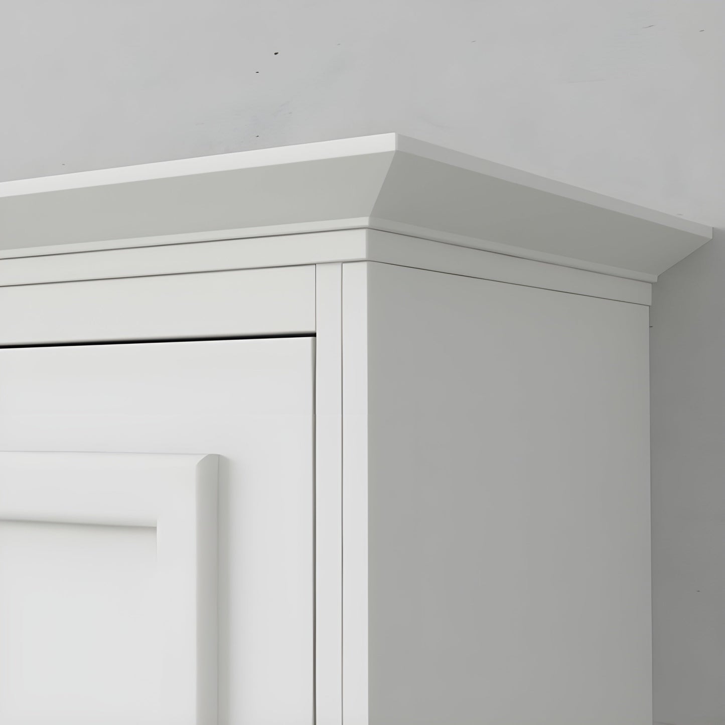 Murphy Bed With Desk, Queen Size, White by Leto Muro