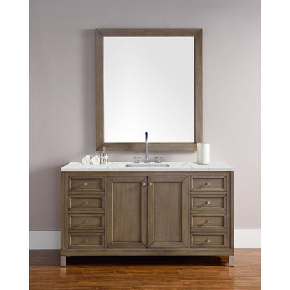 James Martin Vanities Chicago 60" Single Vanity - 305-V60S-WWW-3AF