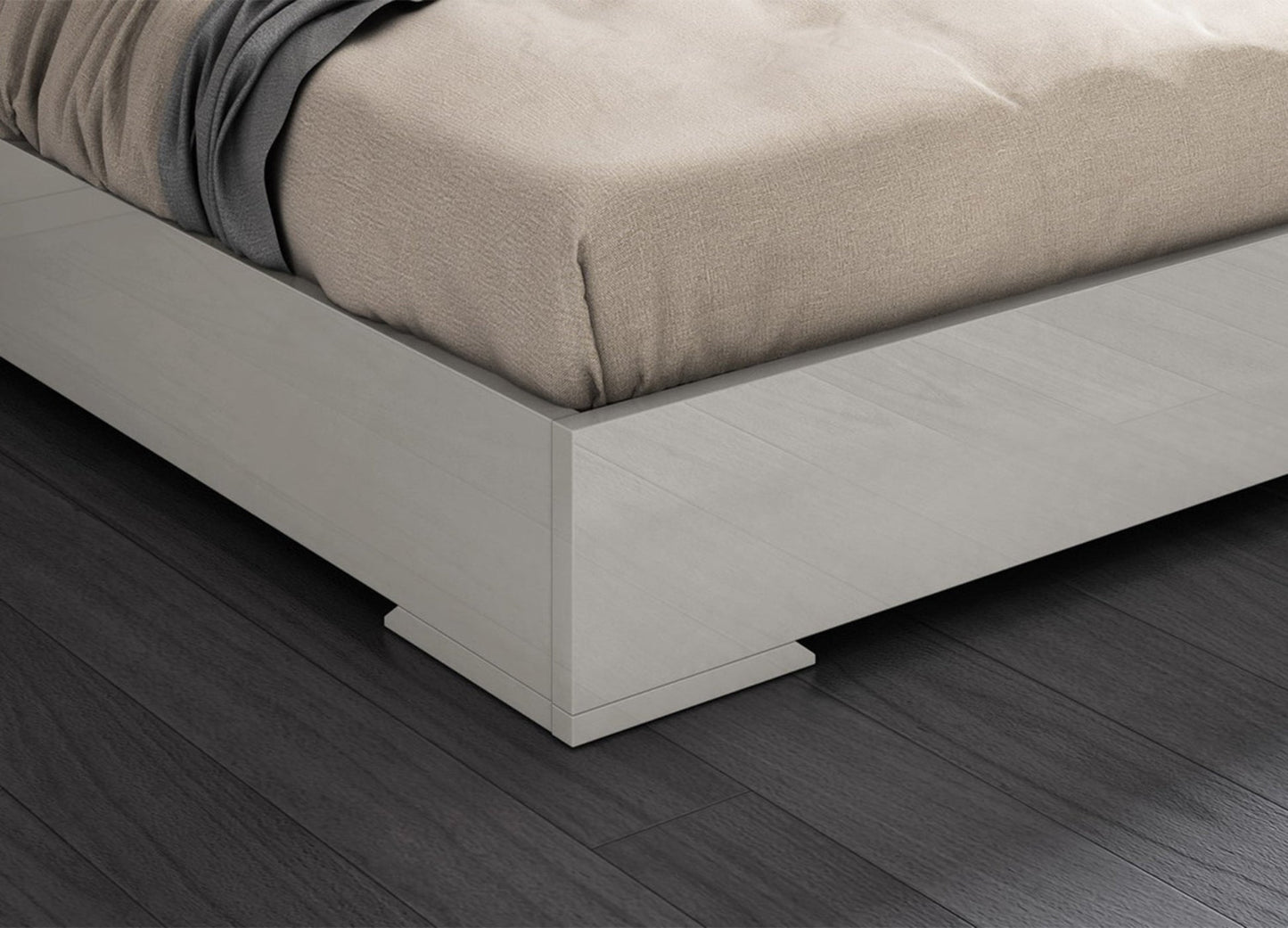 Whiteline Mods - Anna King Bed BK1207 - BK1207-WHT