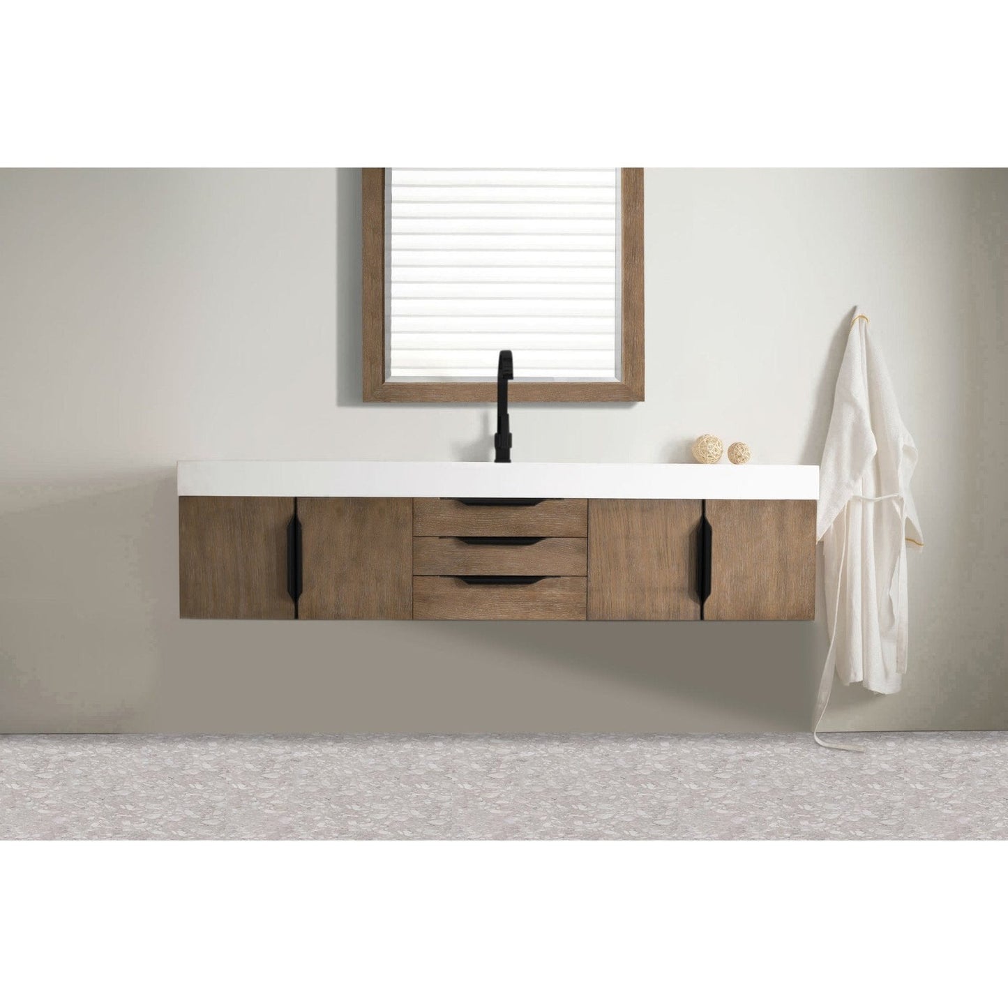 James Martin Vanities Mercer Island 72" Single Vanity - 389-V72S-AGR-G-DGG
