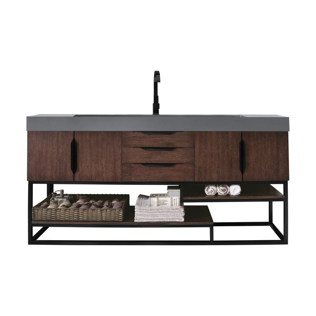 James Martin Vanities Columbia 72" Single Vanity - 388-V72S-AGR-MB-DGG