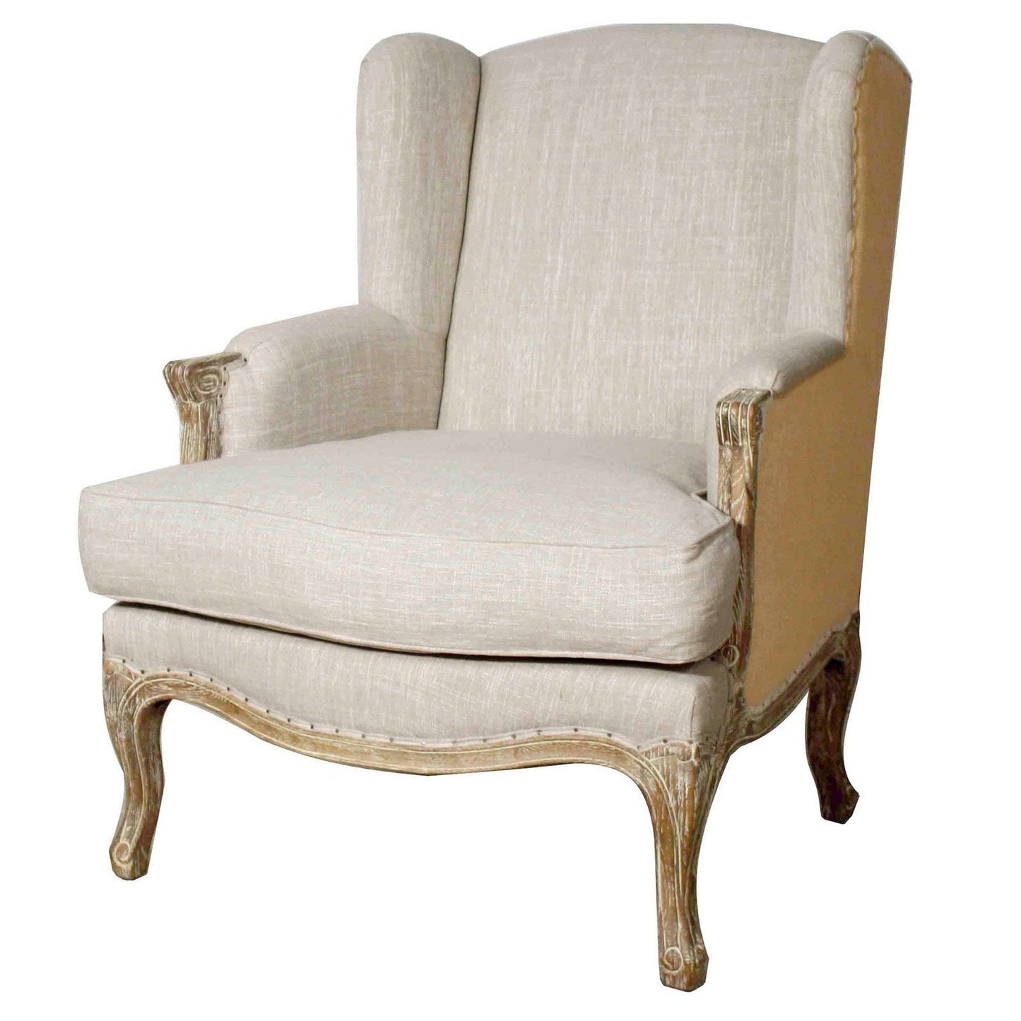 New Pacific Direct Marie Wingback Arm Chair -  393039-RIB
