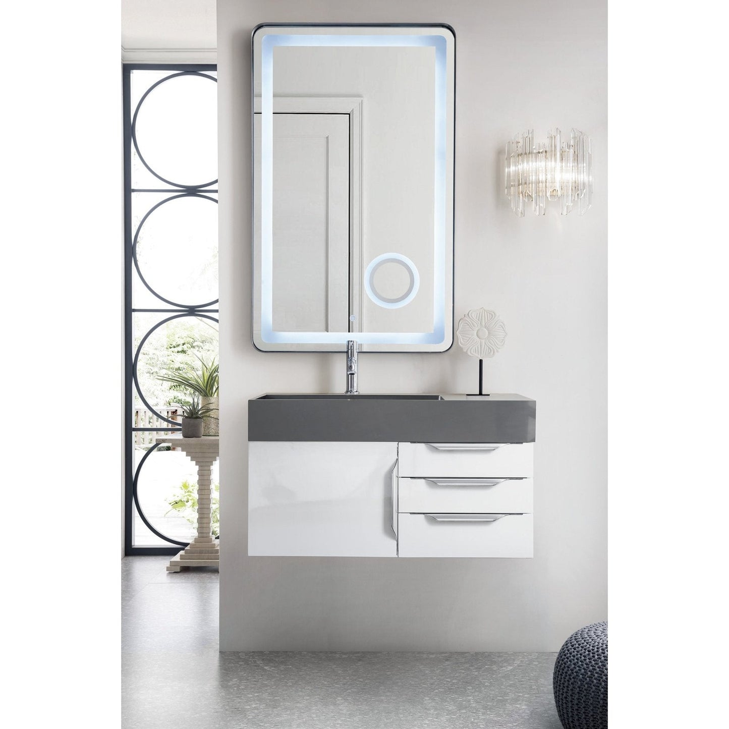 James Martin Vanities Mercer Island 36" Single Vanity - 389-V36-AGR-G-DGG