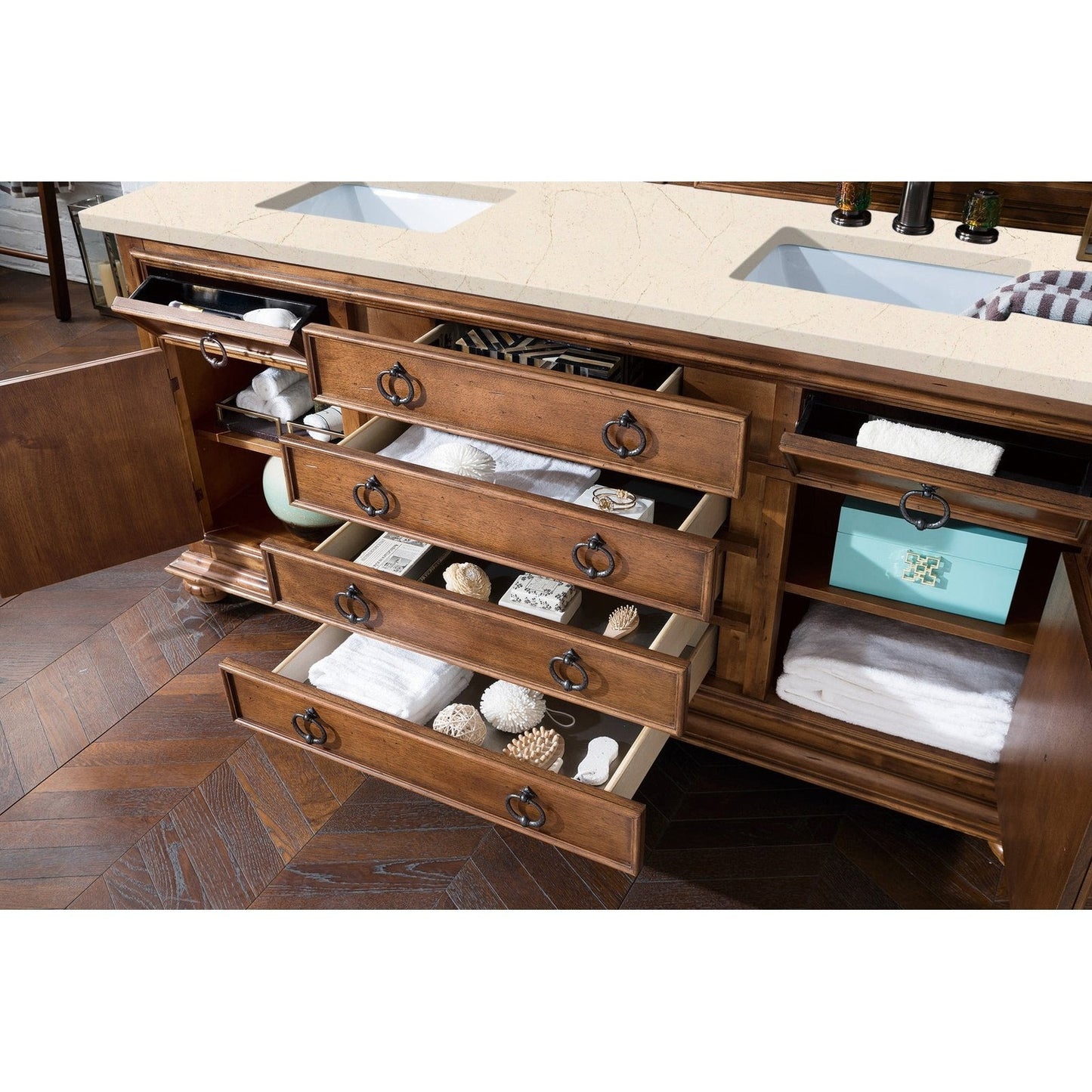 James Martin Vanities Mykonos 72" Double Vanity - 550-V72-CIN-3AF