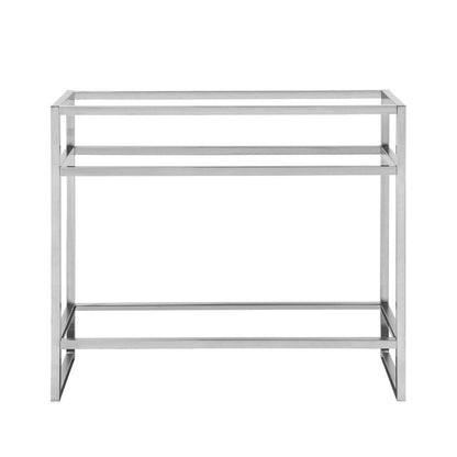 James Martin Vanities Boston 39.5" Stainless Steel Sink Console - C105V39.5RGDSCGWWG