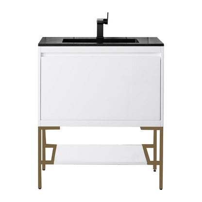 James Martin Vanities Milan 31.5" Single Vanity Cabinet - 801V31.5GWRGDCHB