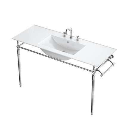 James Martin Vanities Westley 47.2" Single Sink and Console - 319V47.2BRSCRM