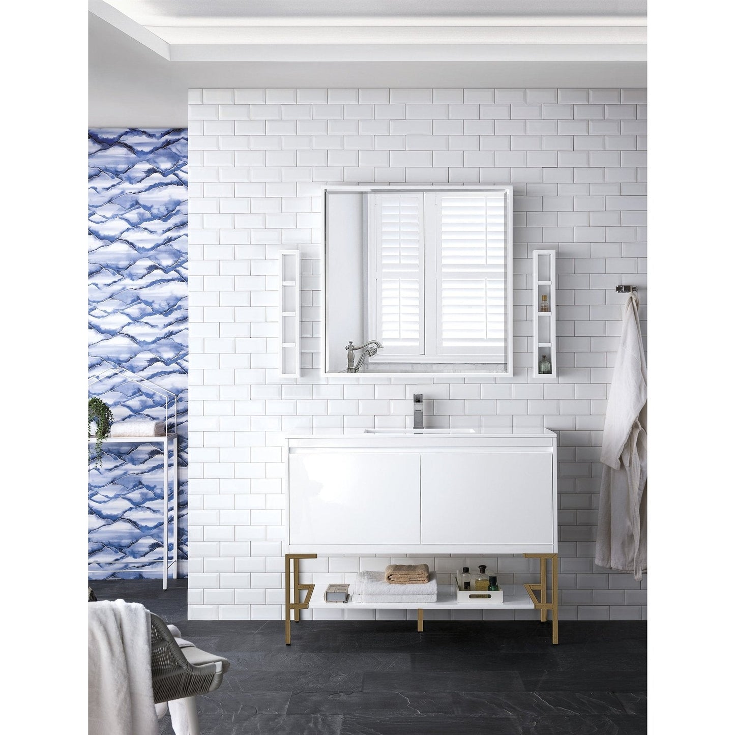 James Martin Vanities Milan 47.3" Single Vanity Cabinet - 801V47.3GWRGDCHB